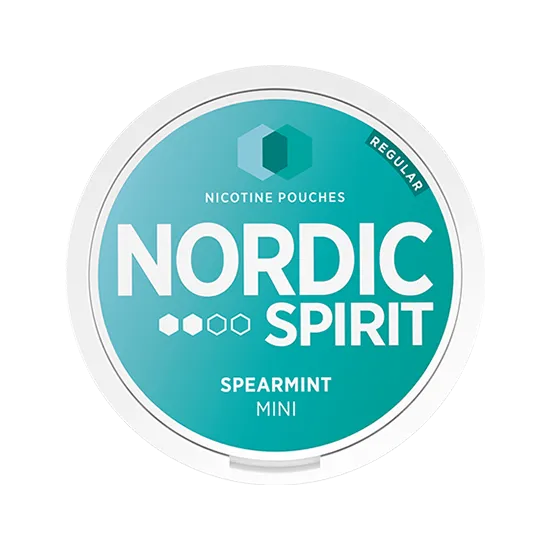 nordic spirit spearmint regular mini - 9 mg nicotine pouches