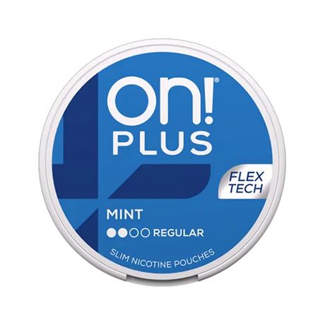 on plus mint normal regular nicotine pouch  