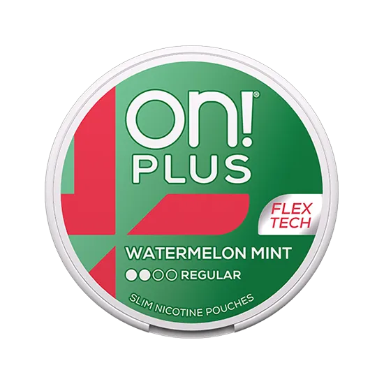 on plus watermelon mint normal regular nicotine pouch  