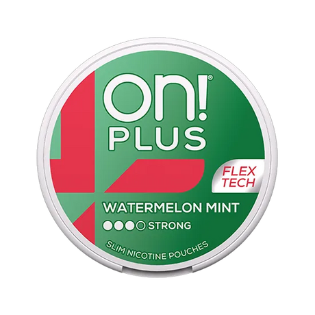 on plus watermelon mint strong nicotine pouch  