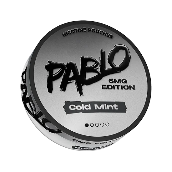 PABLO Cold Mint 6mg Edition Cold Mint slim nicotine pouch can