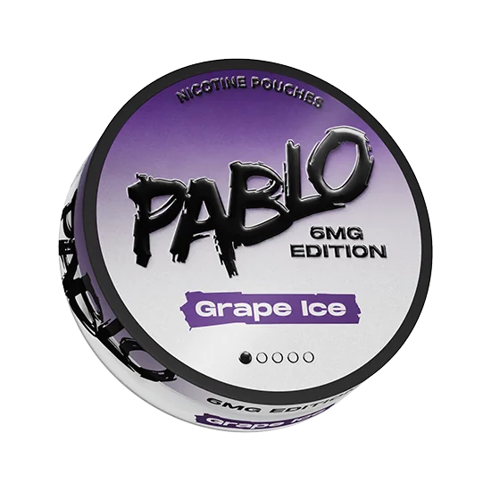 PABLO Grape Ice 6mg Edition Grape Ice slim nicotine pouch can