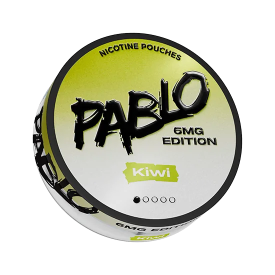 PABLO Kiwi 6mg Edition Kiwi slim nicotine pouch can