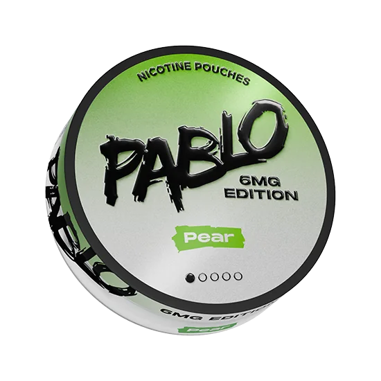 PABLO Pear 6mg Edition Pear slim nicotine pouch can
