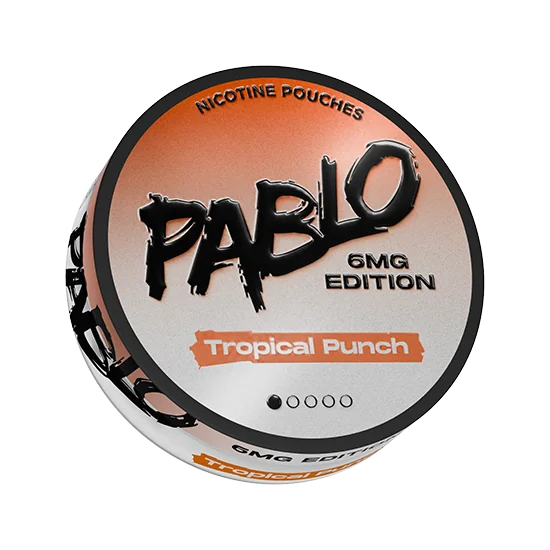 PABLO Tropical Punch 6mg Edition Tropical Punch slim nicotine pouch can