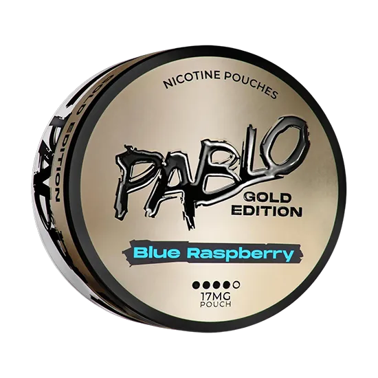 pablo blue raspberry – gold edition nicotine pouches 17mg