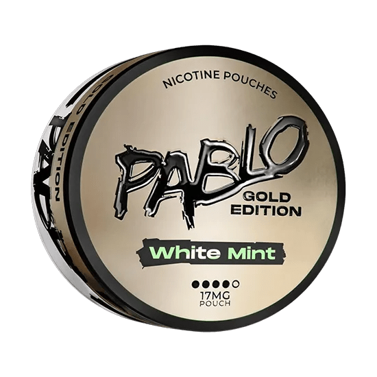 pablo white mint – gold edition nicotine pouches 17mg