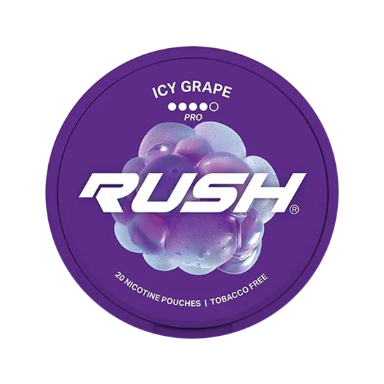 rush icy grape nicotine pouches