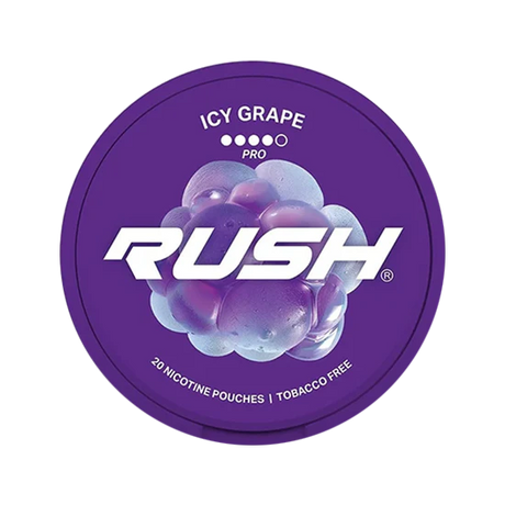 rush icy grape nicotine pouches