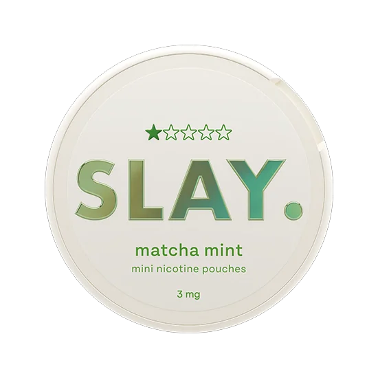 SLAY Matcha Mint 3mg Mint mini nicotine pouches