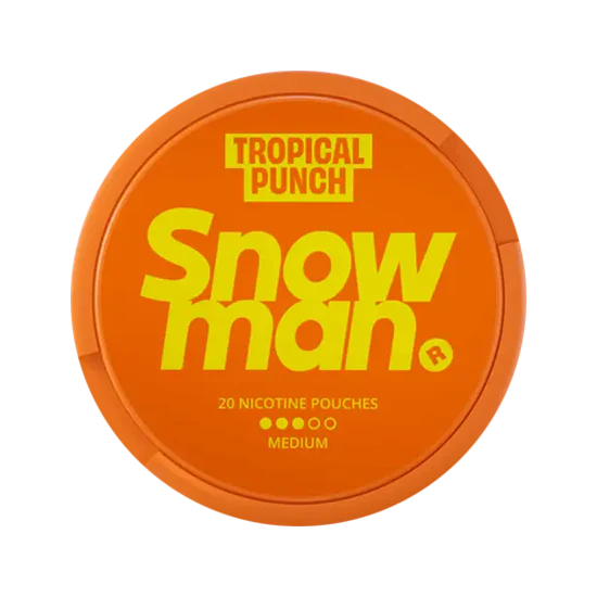 snowman tropical punch 9mg nicotine pouches