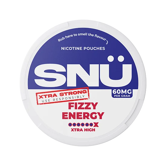 SNU Fizzy Energy 60mg slim nicotine pouches