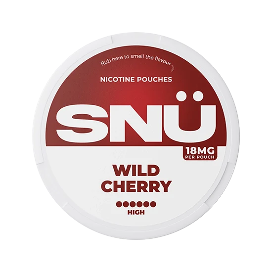 SNU Wild Cherry - 18mg slim pouches, flavour: Wild Cherry