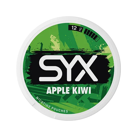 SYX Apple Kiwi Strong Apple & Kiwi slim all-white nicotine pouch can