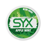 SYX Apple Mint Strong Apple & Mint slim all-white nicotine pouch can