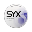 SYX Blueberry Strong Blueberry slim all-white nicotine pouch can