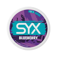 SYX Blueberry Strong Blueberry slim all-white nicotine pouch can