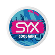 SYX Cool Mint Strong Mint slim all-white nicotine pouch can