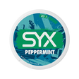 SYX Peppermint Extra Strong Peppermint slim all-white nicotine pouch can