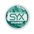 SYX Spearmint Extra Strong Spearmint slim all-white nicotine pouch can