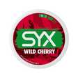 SYX Wild Cherry Medium Cherry slim all-white nicotine pouch can