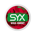 SYX Wild Cherry Strong Cherry slim all-white nicotine pouch can
