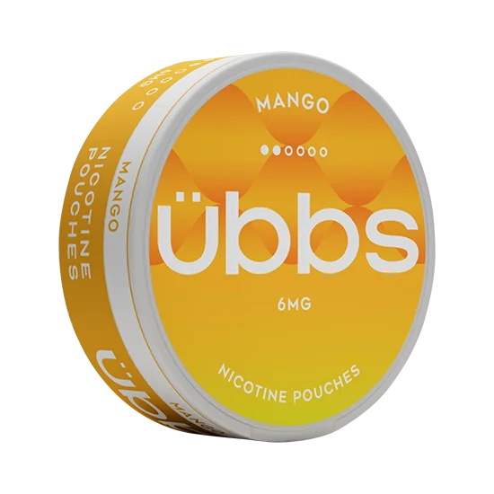 UBBS Mango Regular slim nicotine pouch with mango flavour