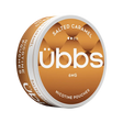 UBBS Salted Caramel Regular all-white nicotine pouch can by RV Karma Limited