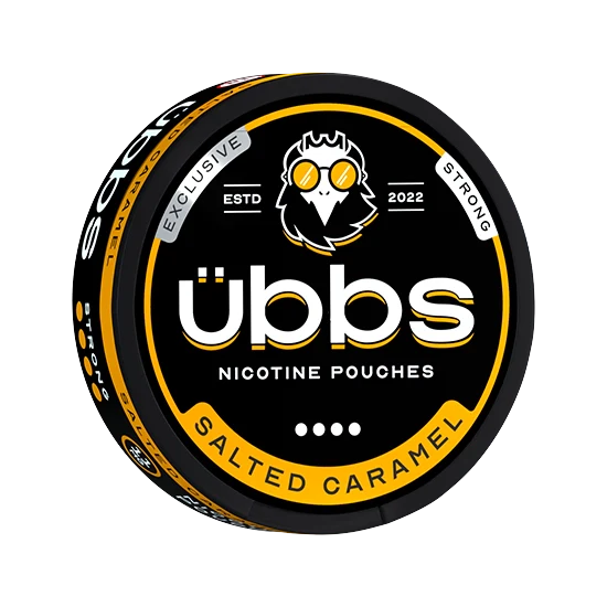 Übbs Salted Caramel Strong - Salted Caramel flavour, all-white nicotine pouch by RV Karma Limited