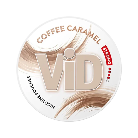 vid coffee caramel strong nicotine pouches