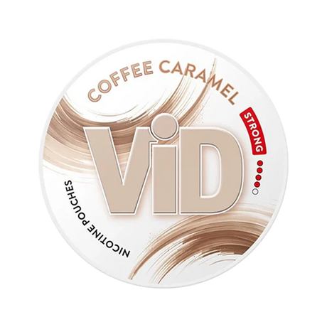 vid coffee caramel strong nicotine pouches