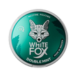 WHITE FOX Double Mint Balanced all-white nicotine pouch by GN Tobacco, mint flavour, slim pouches