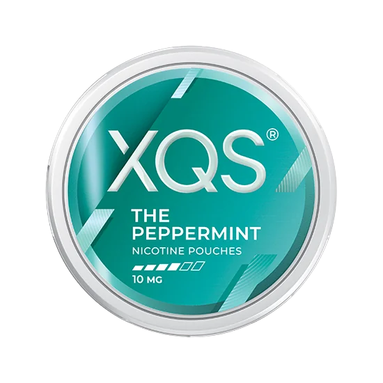 XQS The Peppermint - 10mg slim nicotine pouch can with peppermint flavour