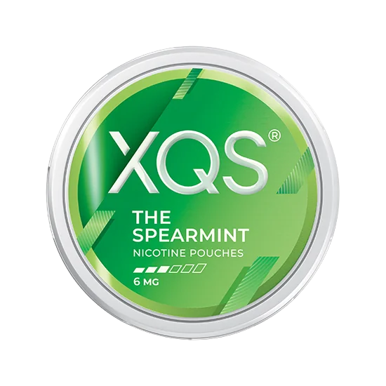 XQS The Spearmint - 6mg slim nicotine pouch can with spearmint flavour