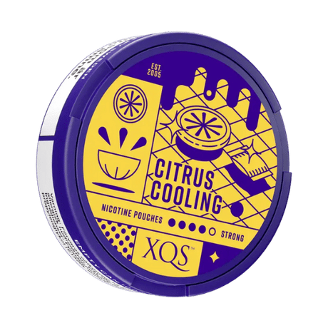 xqs citrus cooling 8mg strong nicotine pouches