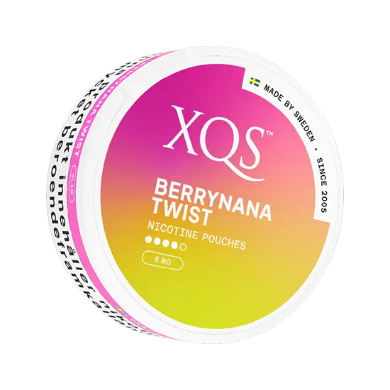 xqs berrynanana twist  8mg strong nicotine pouches