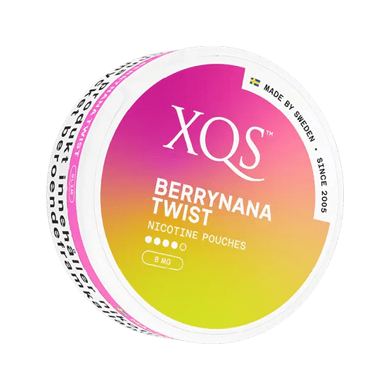 xqs berrynanana twist  8mg strong nicotine pouches
