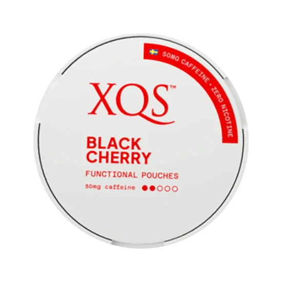 xqs black cherry 0 percent nicotine pouches