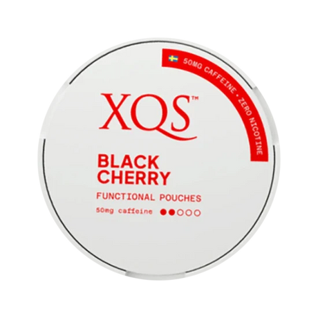 xqs black cherry 0 percent nicotine pouches