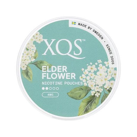 xqs elderflower  4mg light nicotine pouches