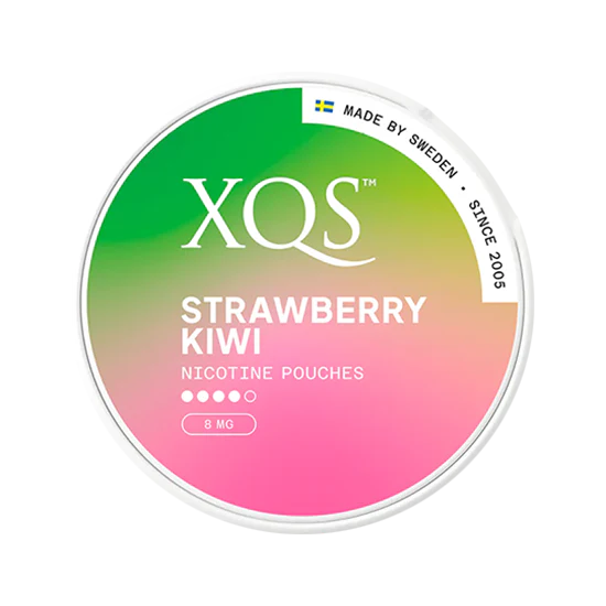 xqs strawberry kiwi  8mg strong nicotine pouches