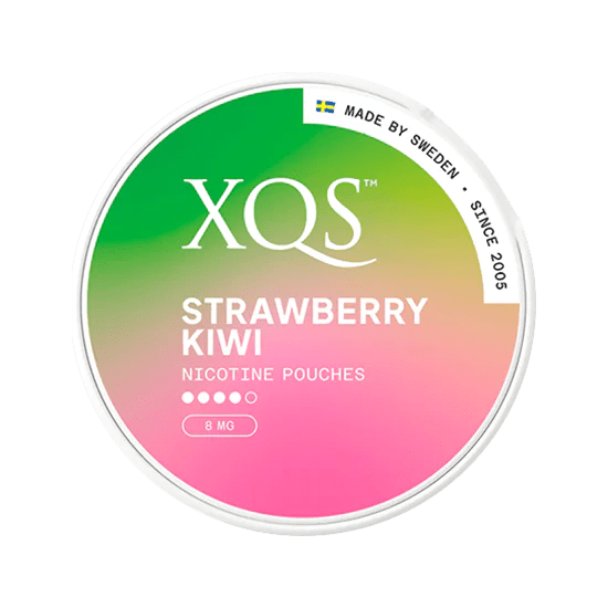 xqs strawberry kiwi  8mg strong nicotine pouches