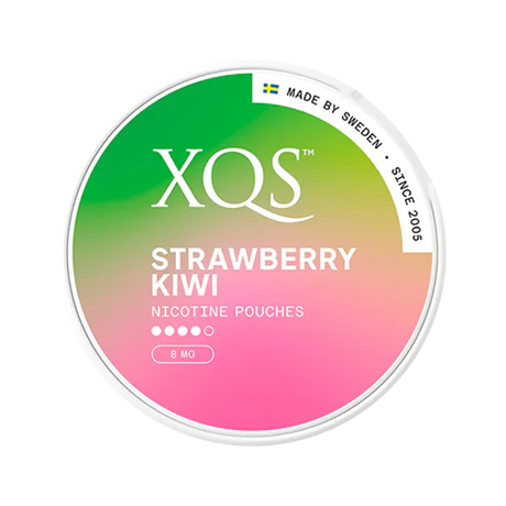 xqs strawberry kiwi  8mg strong nicotine pouches