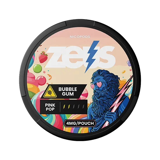 zeus bubble gum 8mg nicotine pouch  