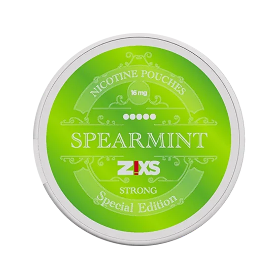 zixs spearmint strong nicotine pouches