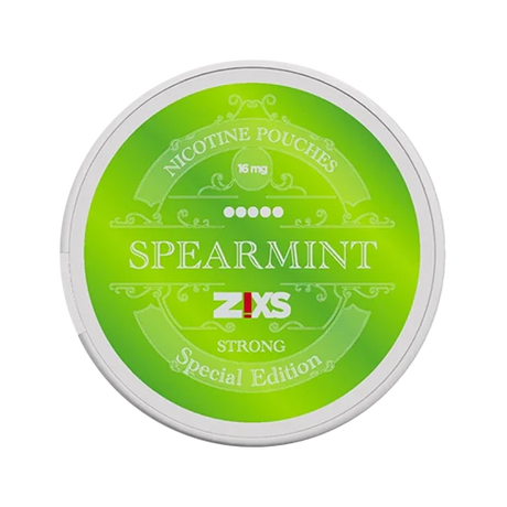 zixs spearmint strong nicotine pouches