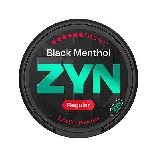 ZYN Black Menthol 16.5mg menthol slim nicotine pouches