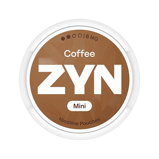 ZYN Coffee Mini - 6mg - berry-fresh, cool, zesty coffee flavour, all-white nicotine pouch by PMI