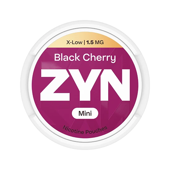 ZYN Black Cherry Mini - 1.5mg - cherry flavour, all-white nicotine pouch by PMI