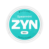 ZYN Spearmint Mini - 3mg - Mellow, smooth spearmint flavour, all-white nicotine pouch by PMI